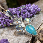 Blue Sky Owl Necklace - 18