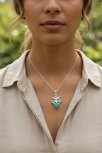 Blue Sky Owl Necklace