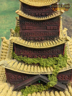 Pagoda Temple - 3D Printed Dice Tower - Fate's End Collection - Channel Serenity & Precision Rolls. - Black / Yes- Include Random Dice Set