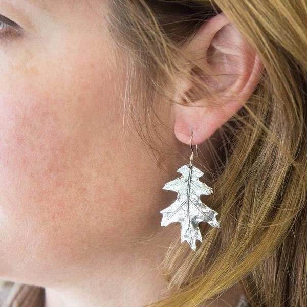 Oryena Oak Leaf Earrings - 