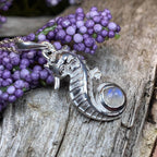 Seasprite Seahorse Necklace - 18 / Amethyst