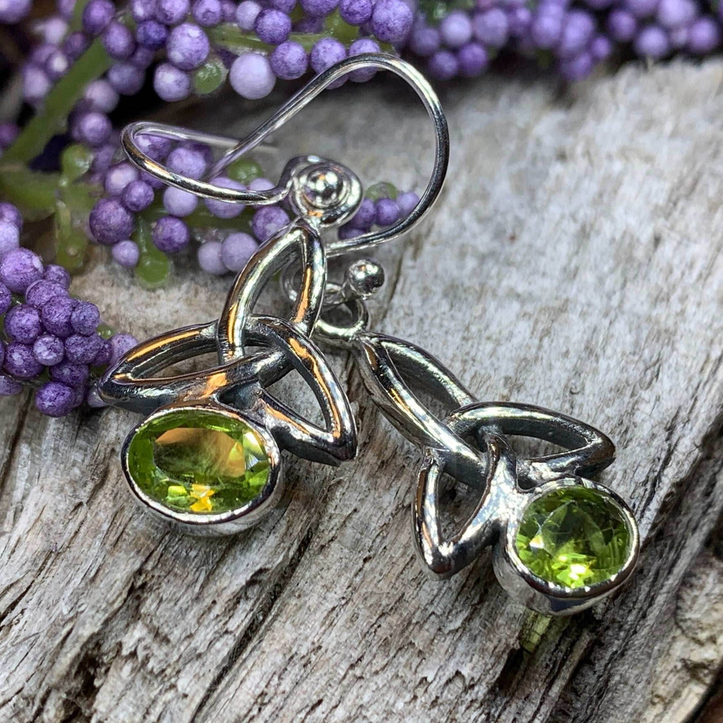 Jayden Trinity Knot Earrings - Amethyst