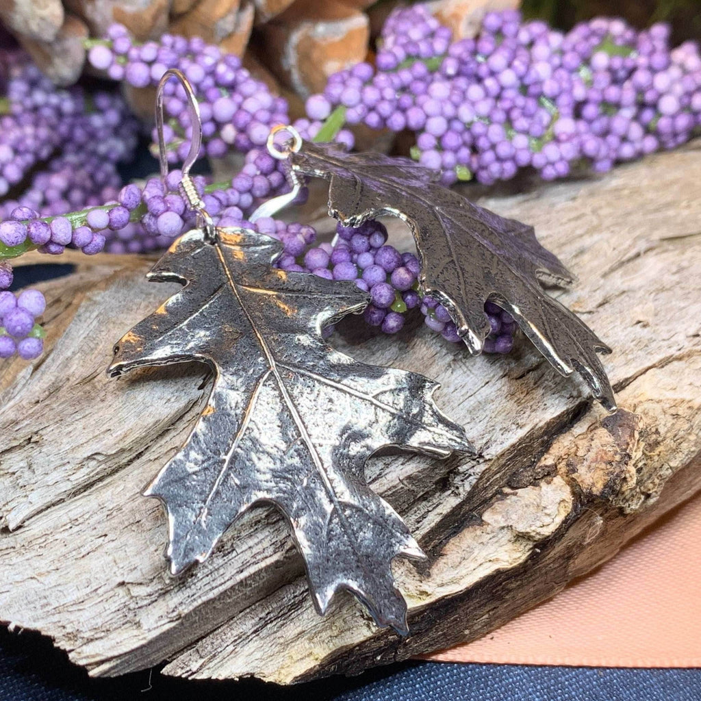 Oryena Oak Leaf Earrings - 