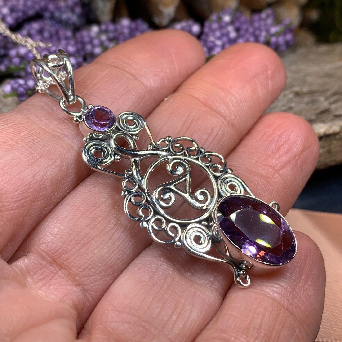 Rhyanna Celtic Spiral Necklace