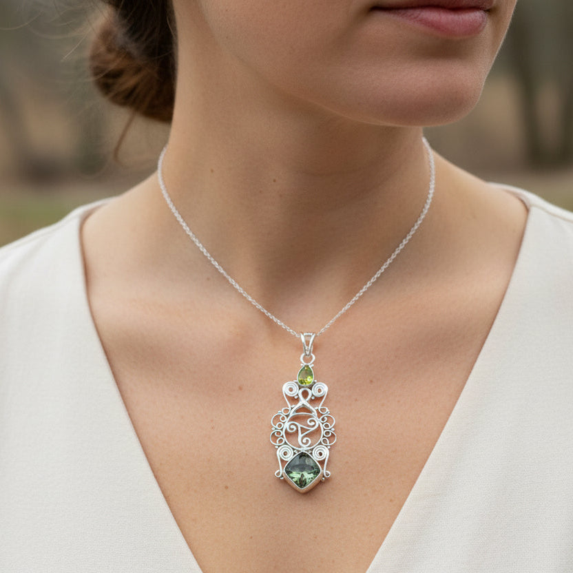 Rhyanna Celtic Spiral Necklace