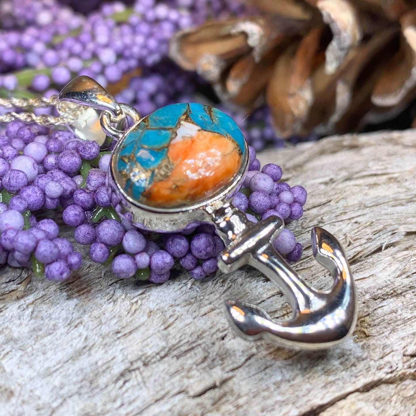 Sailor's Delight Anchor Necklace - 18