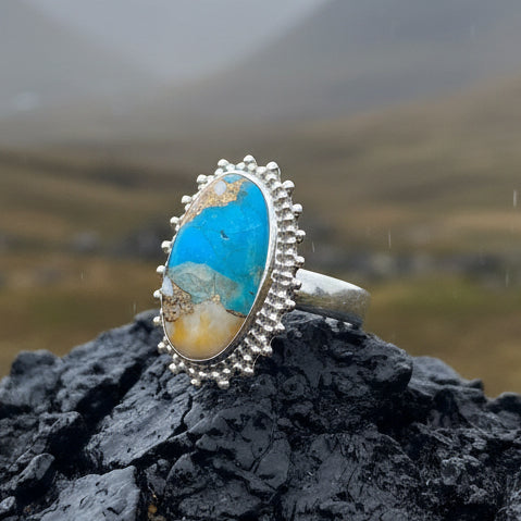 Romelle Spiny Oyster Turquoise Ring