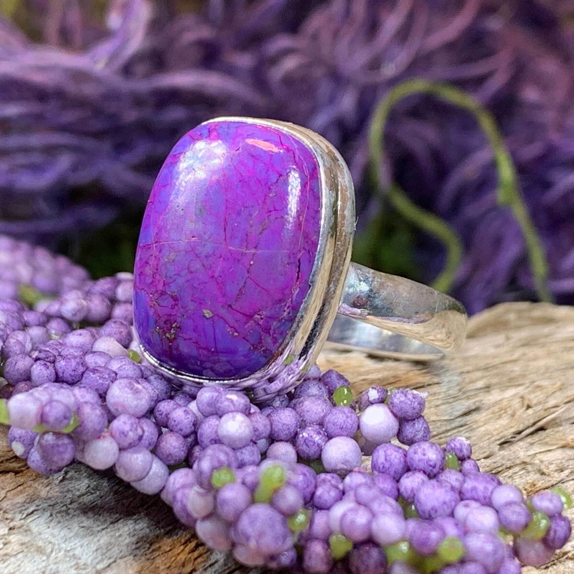 Celtic Purple Mystic Ring - Rectangle 8