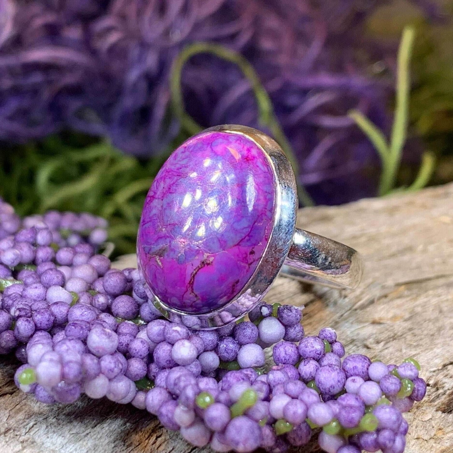 Celtic Purple Mystic Ring - Rectangle 8