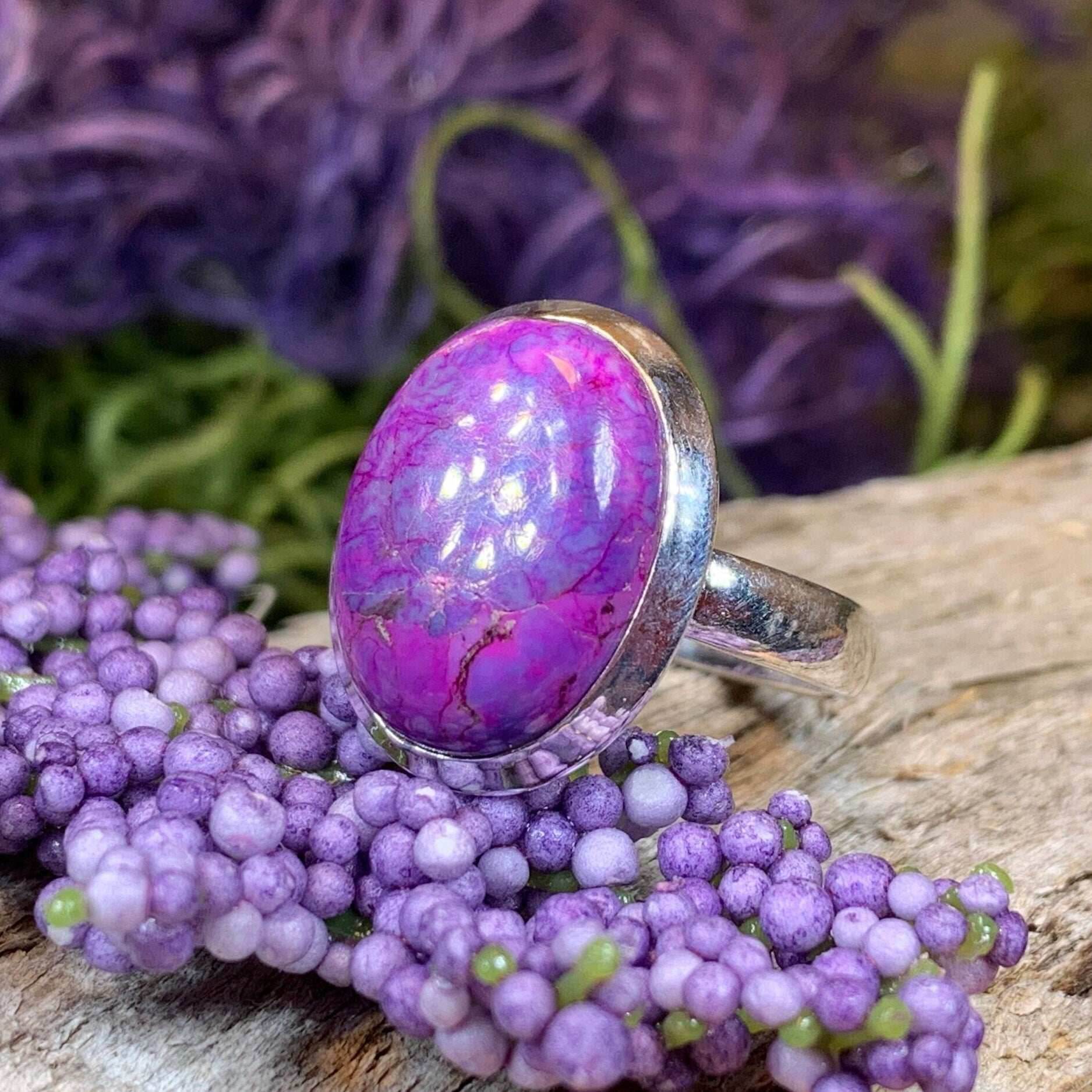 Celtic Purple Mystic Ring - Rectangle 8