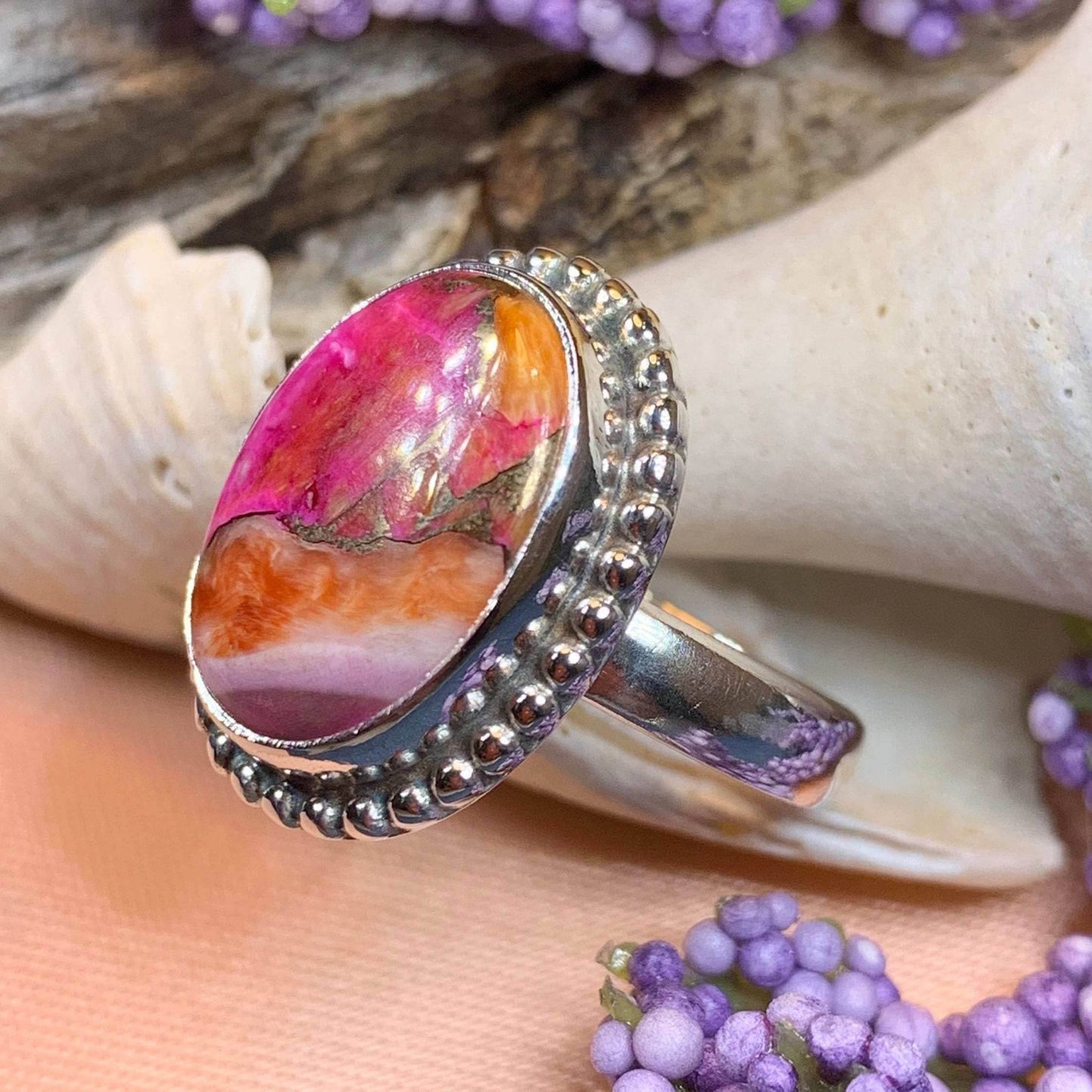 Irish Sunrise Ring - 7 / Square