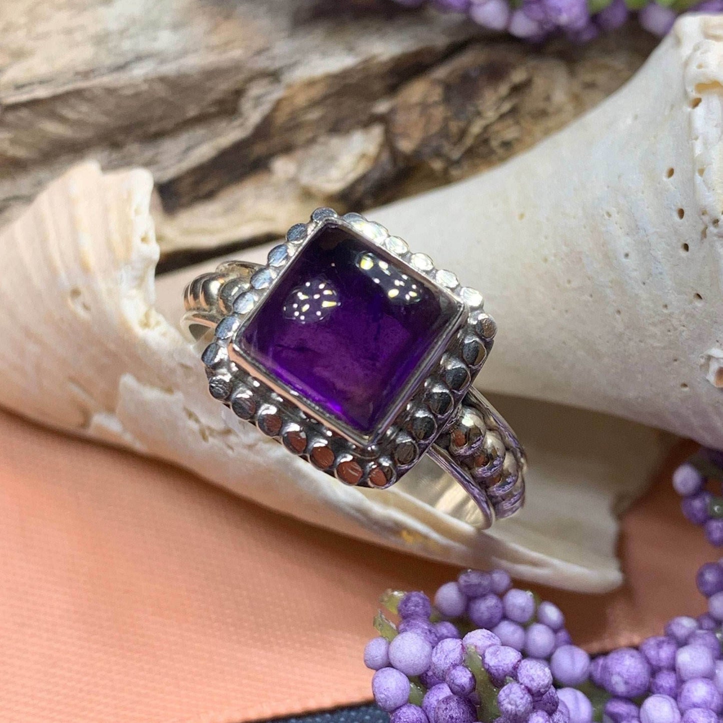 Tudor Princess Ring - 7 / Amethyst