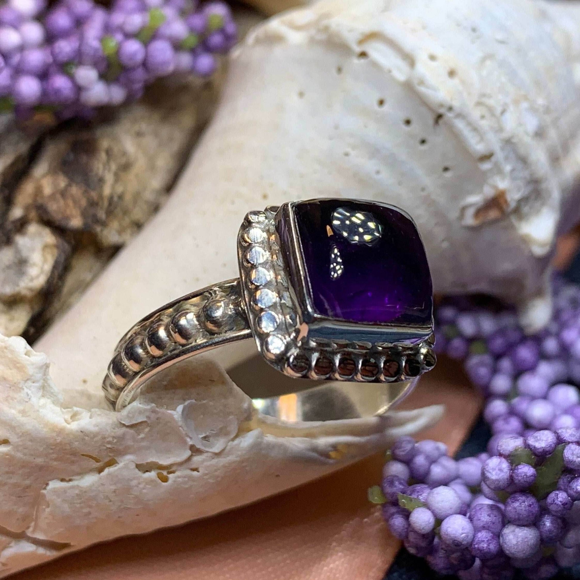 Tudor Princess Ring - 7 / Amethyst