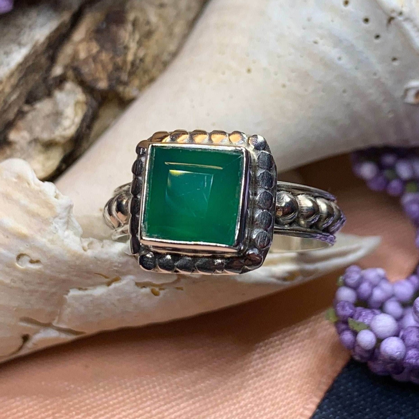 Tudor Princess Ring - 7 / Chalcedony