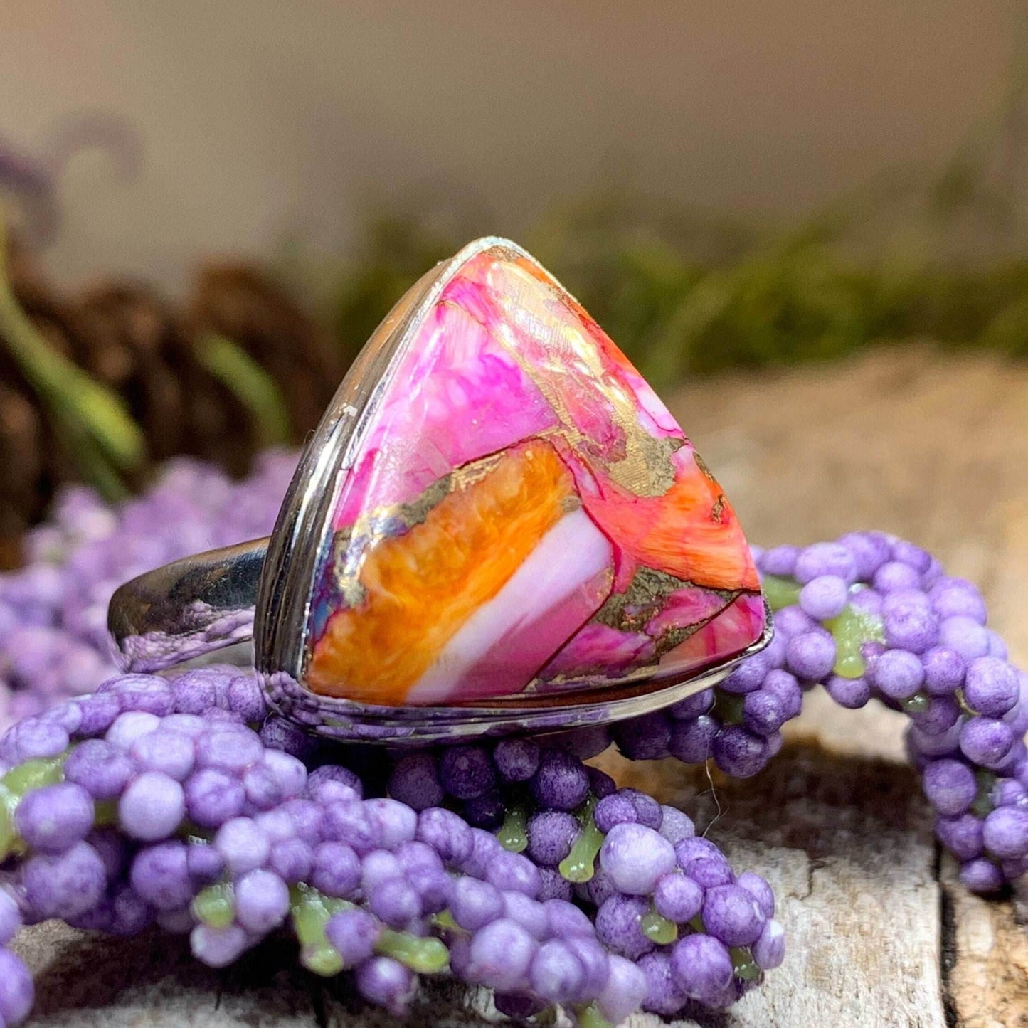 Fairy Glen Turquoise Ring - 7 / Triangle