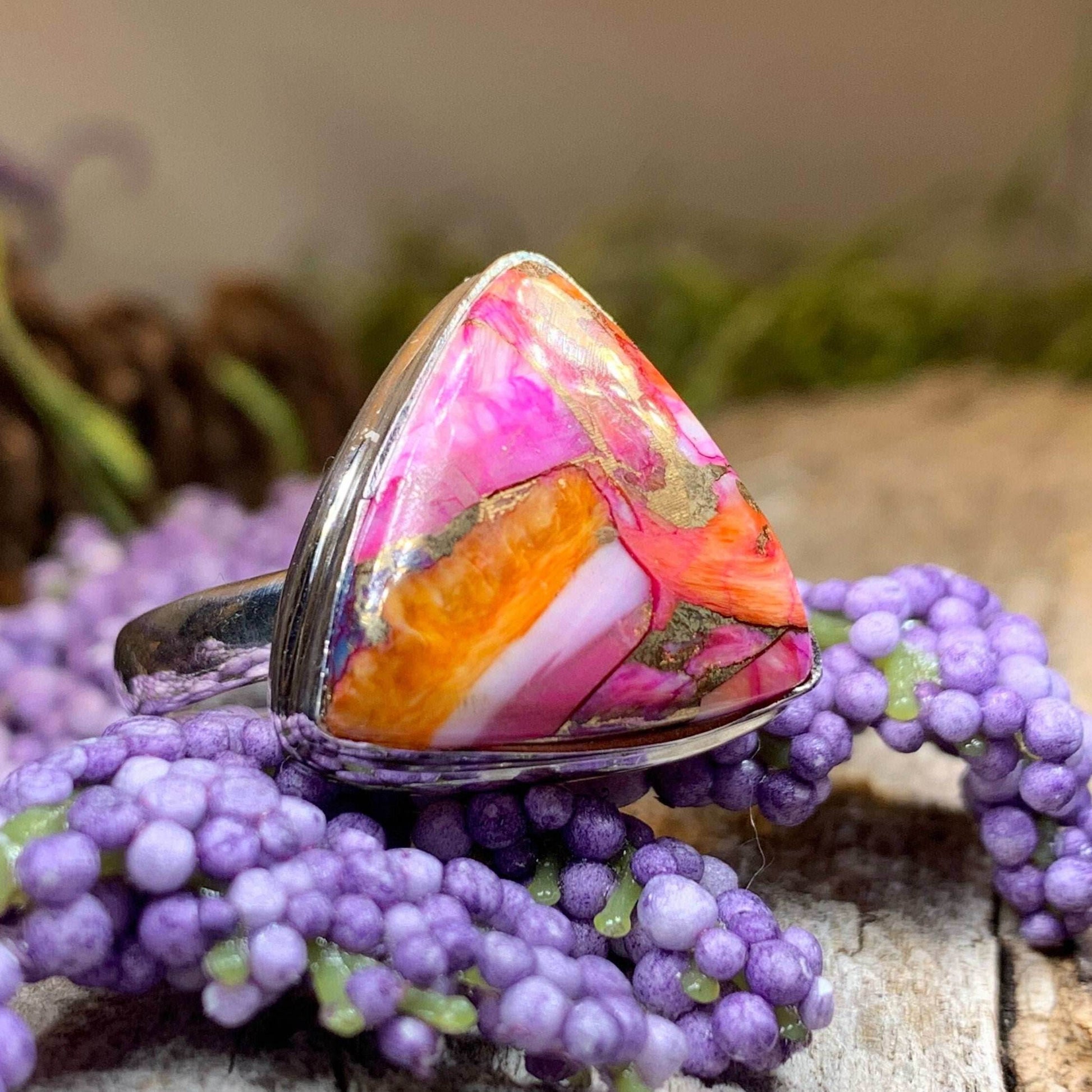 Fairy Glen Turquoise Ring - 7 / Triangle