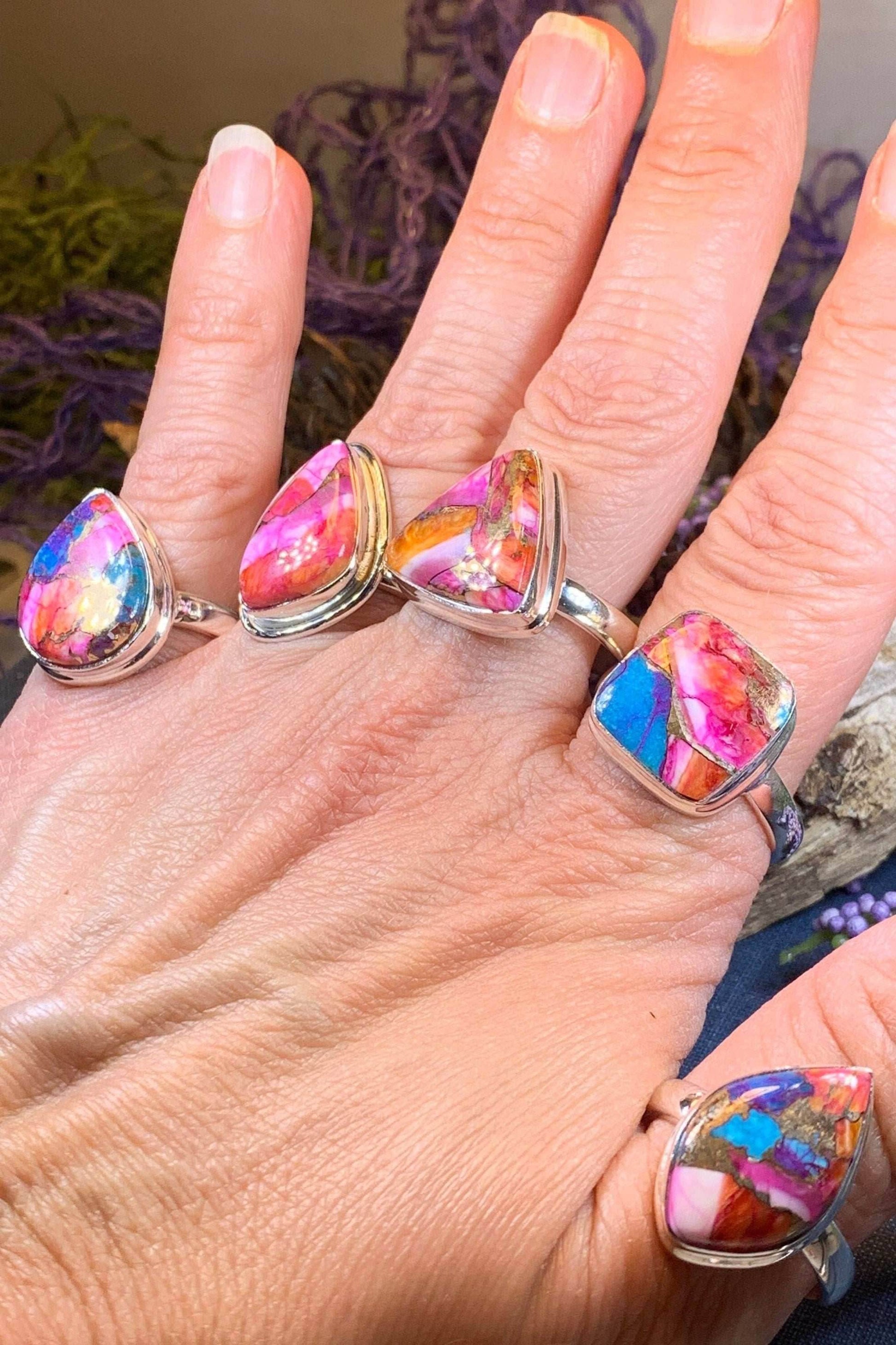 Fairy Glen Turquoise Ring - 6 1/2 / Teardrop