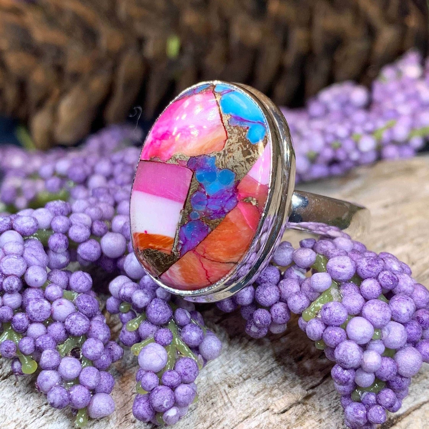 Fairy Glen Turquoise Ring - 8 / Oval