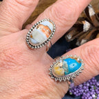 Romelle Spiny Oyster Turquoise Ring - 9 / Blue
