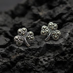Marcasite Shamrock Earrings