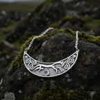 Epona Celtic Horse Moonstone Necklace