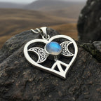 Morgance Triple Moon Love Necklace