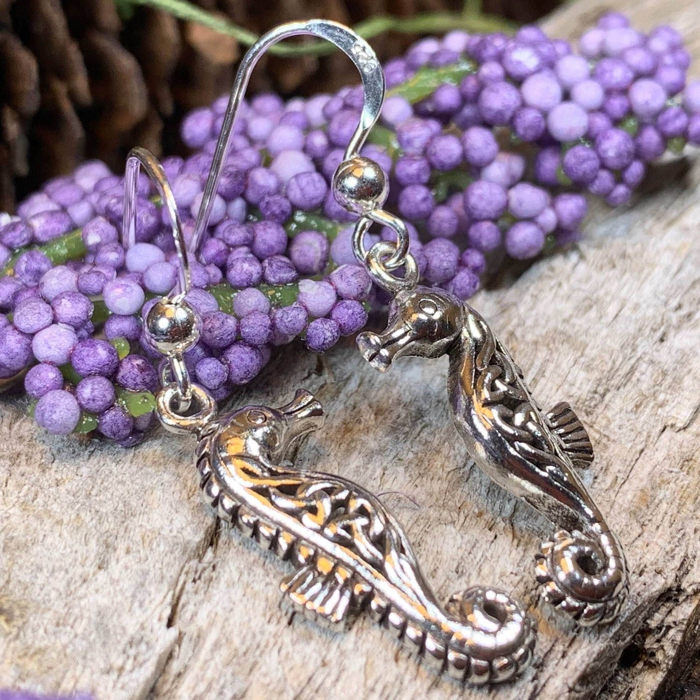 Seadrifter Celtic Seahorse Earrings - 