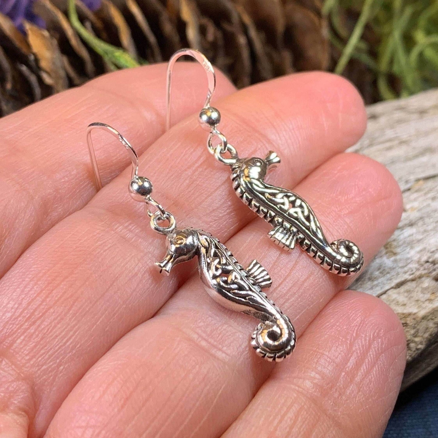 Seadrifter Celtic Seahorse Earrings - 