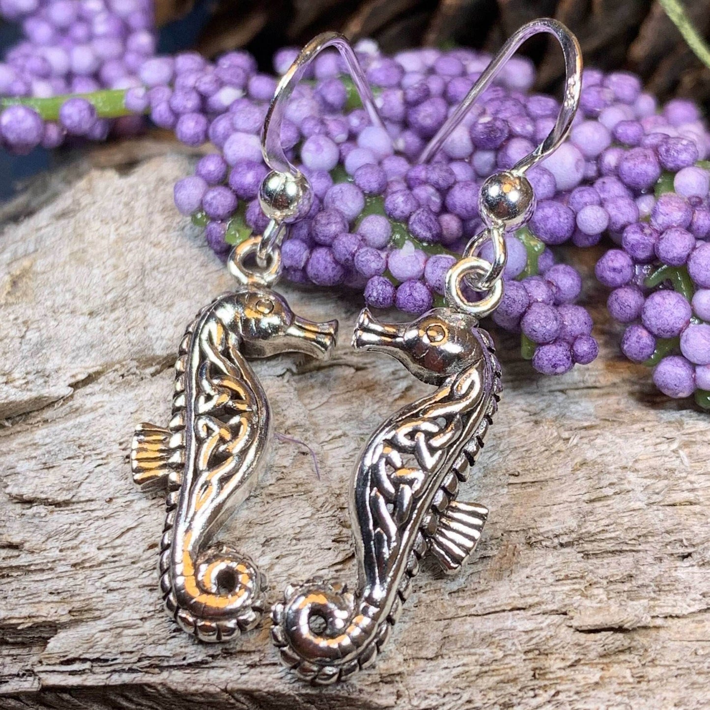 Seadrifter Celtic Seahorse Earrings - 
