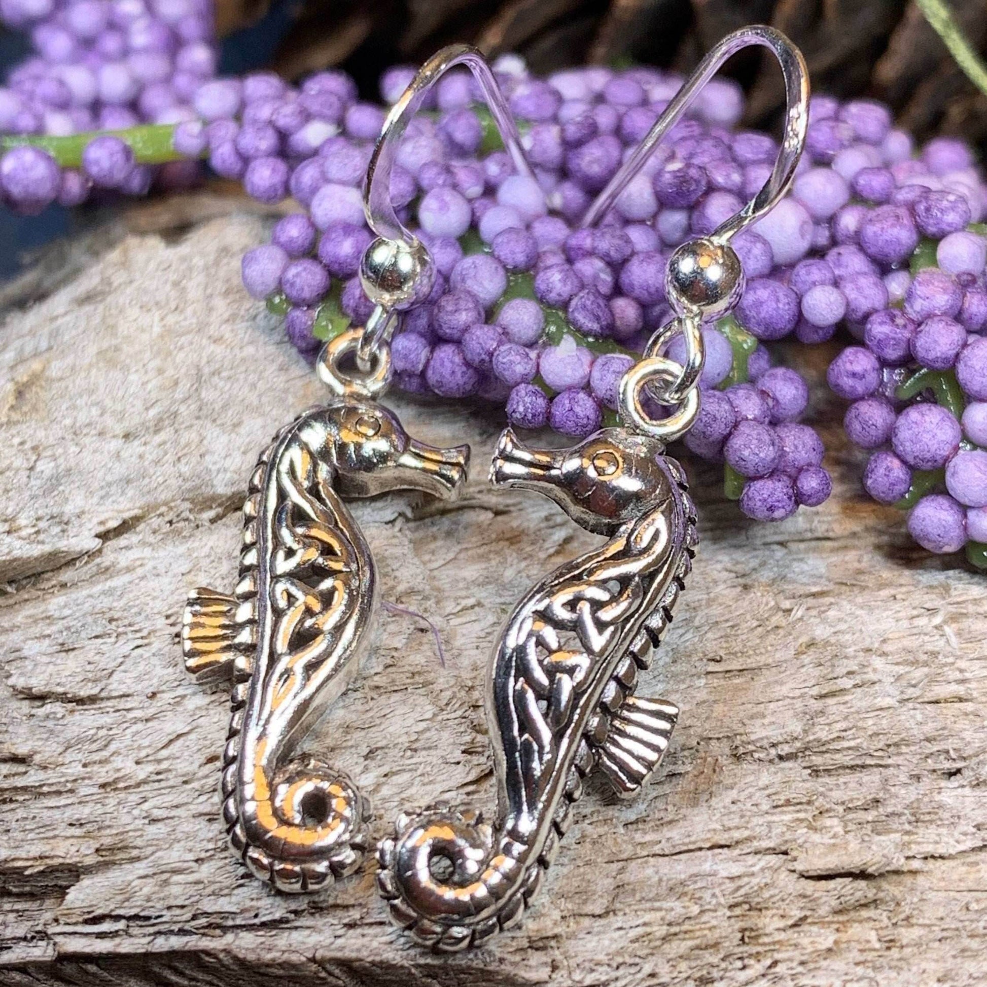 Seadrifter Celtic Seahorse Earrings - 