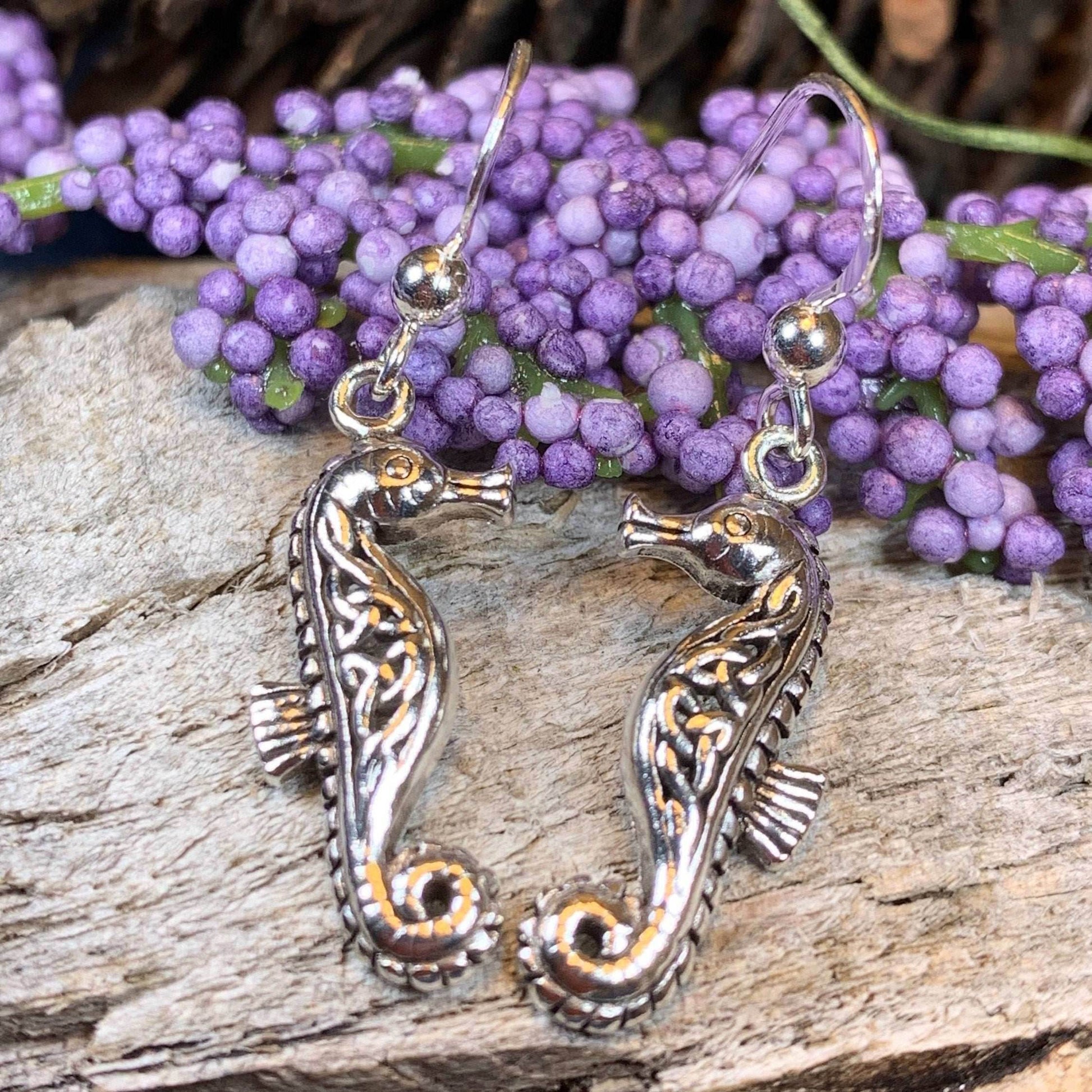 Seadrifter Celtic Seahorse Earrings - 