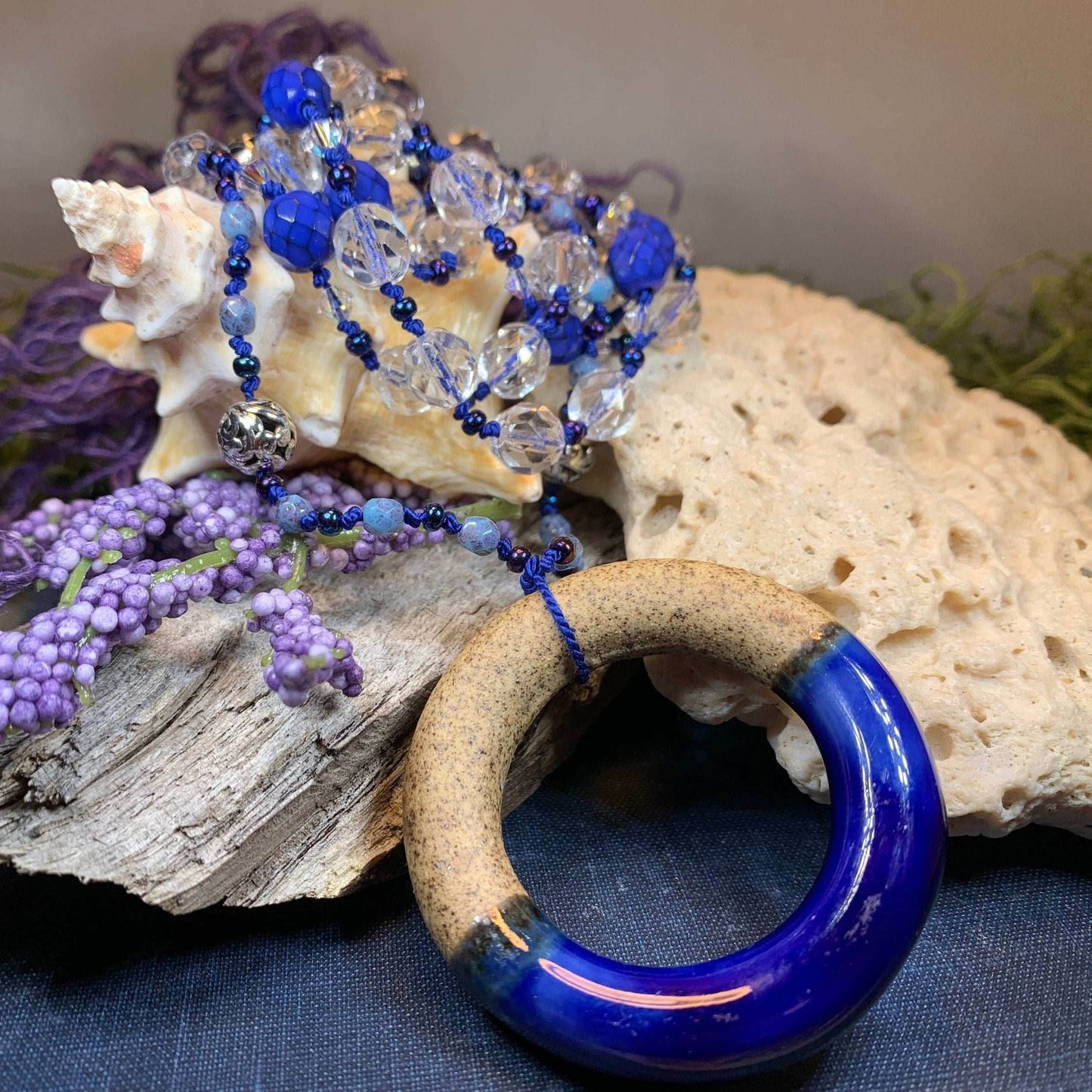 Coastal Blues Long Necklace - 