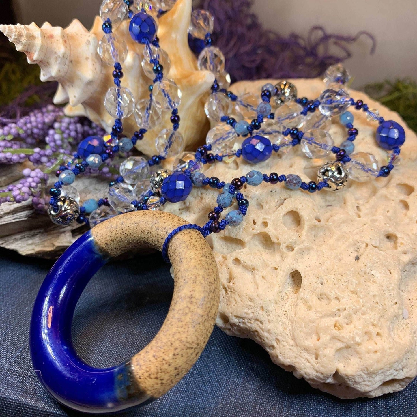 Coastal Blues Long Necklace - 