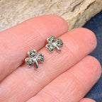 Marcasite Shamrock Earrings