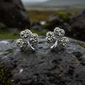 Marcasite Shamrock Earrings