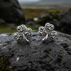 Marcasite Shamrock Earrings