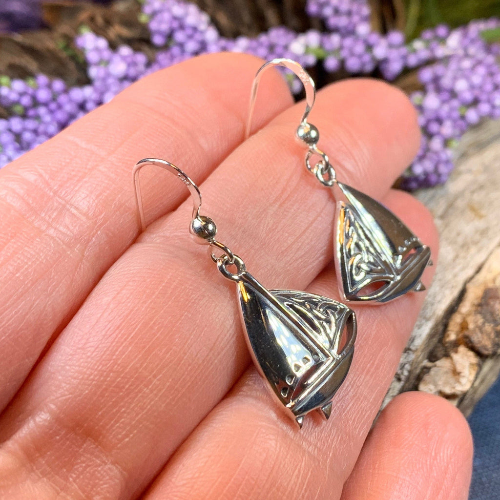 Celtic Sailboat Earrings