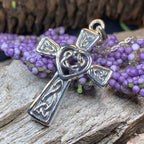 Noble Heart Celtic Cross Necklace - 18