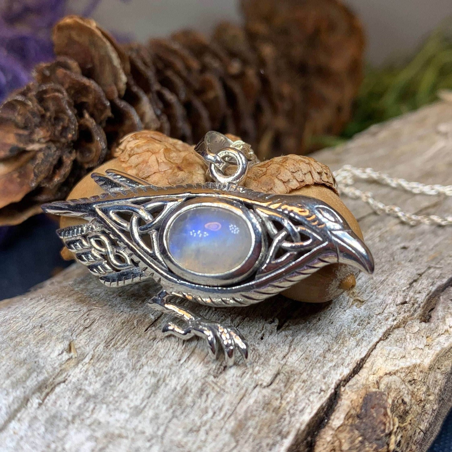 Nightdreamer Raven Necklace - 18 / Amethyst