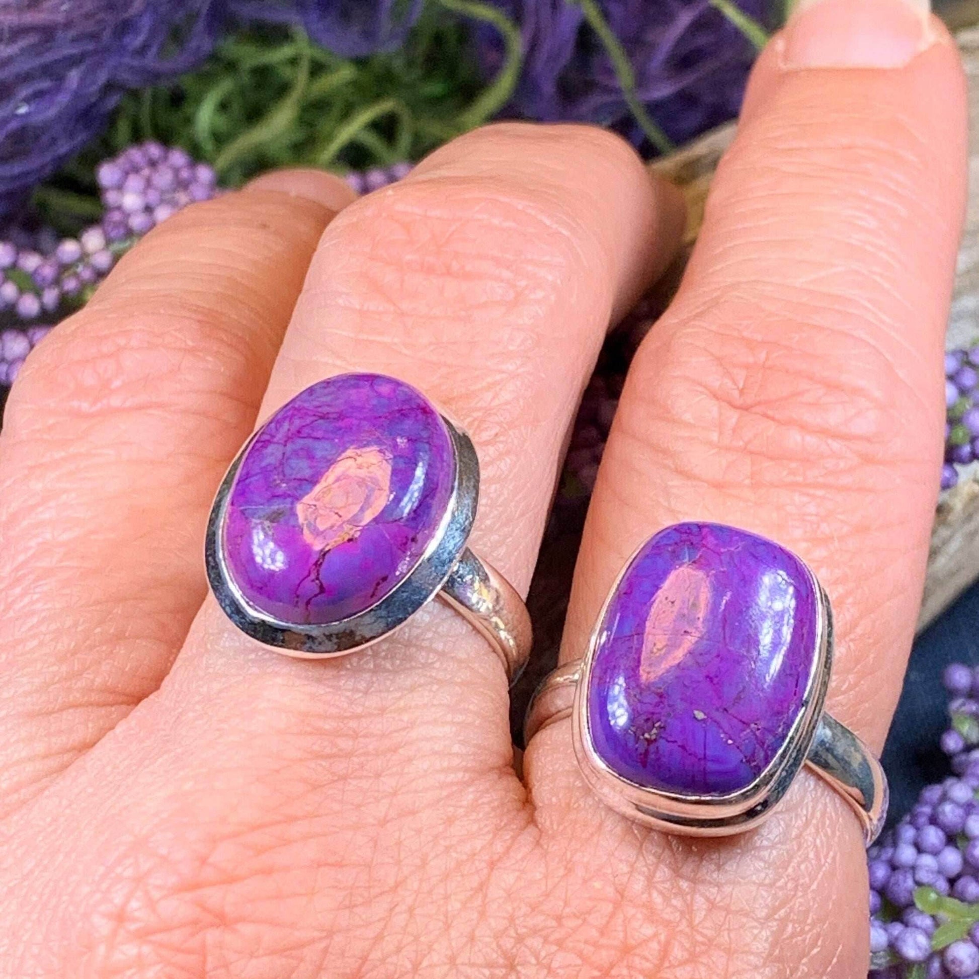 Celtic Purple Mystic Ring - Rectangle 8