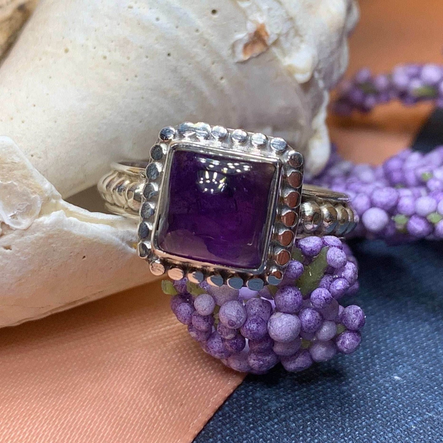Tudor Princess Ring - 7 / Amethyst
