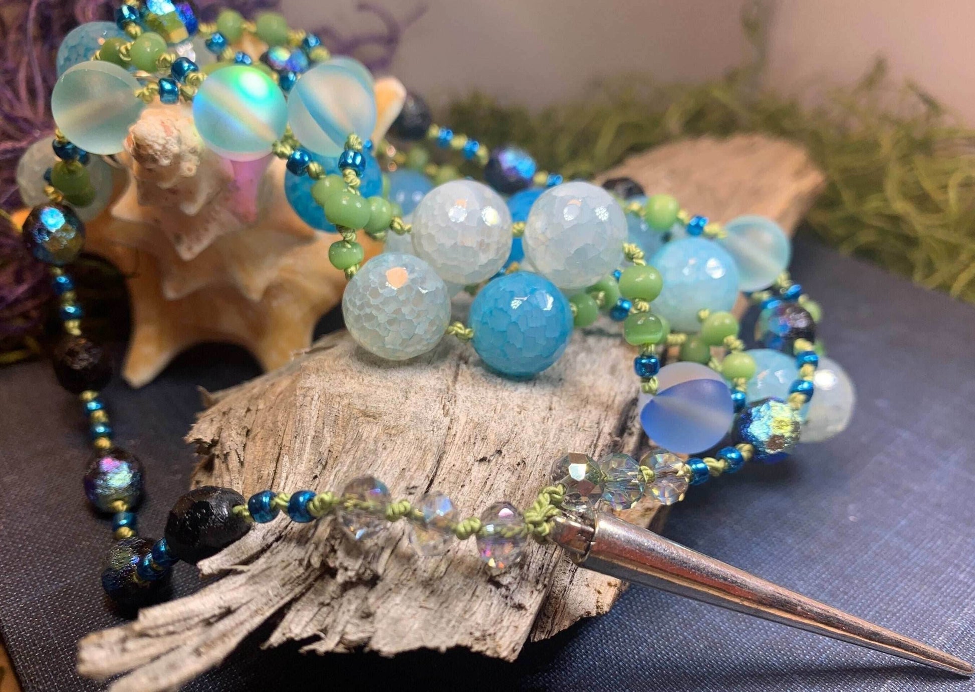 Seaside Moonglow Long Necklace - 