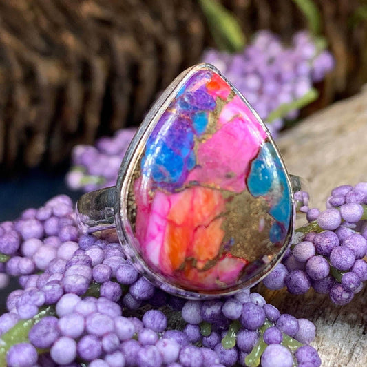 Fairy Glen Turquoise Ring - 6 1/2 / Teardrop