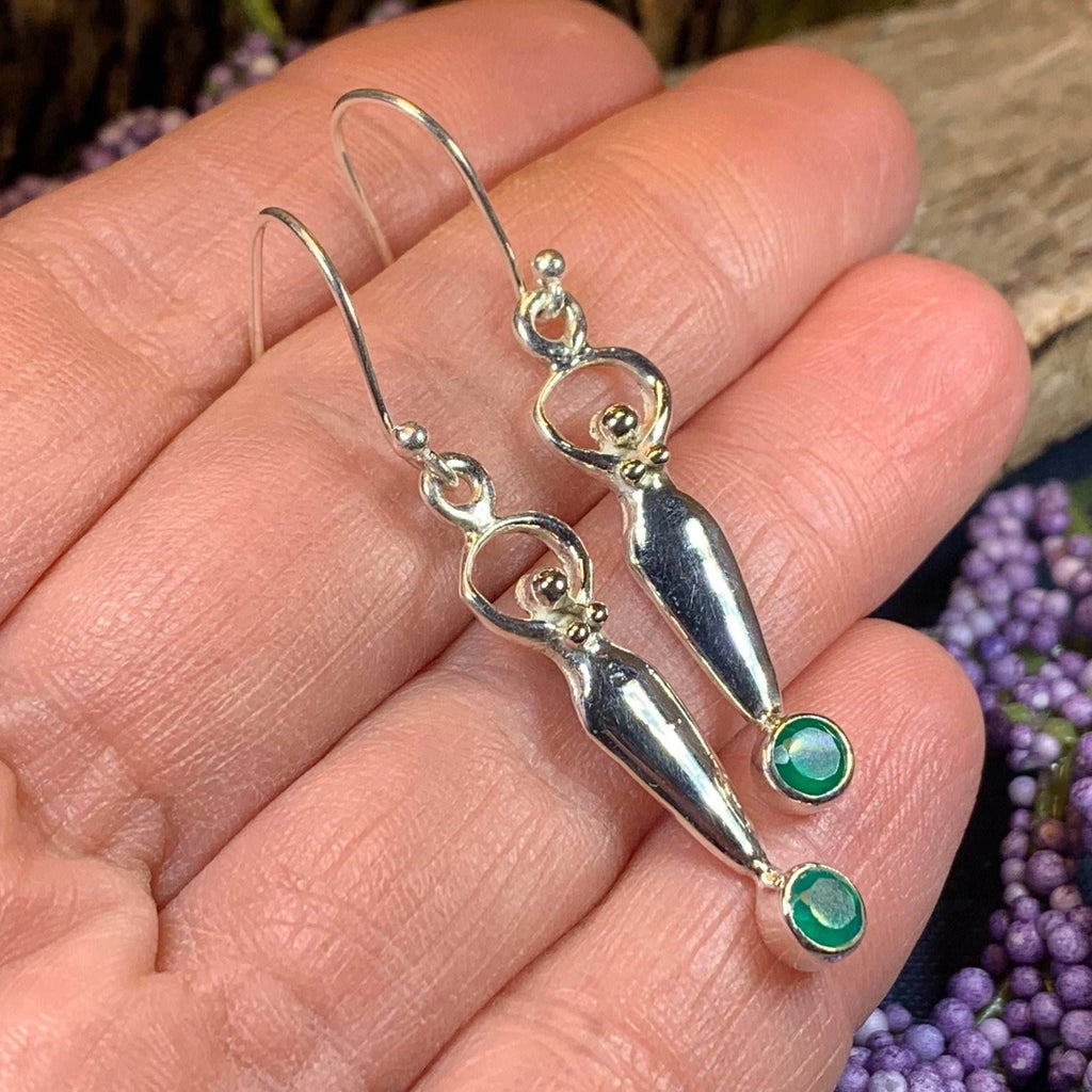 Chalcedony Goddess Earrings - 