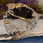 Bee & Honeycomb Scarf Ring - 