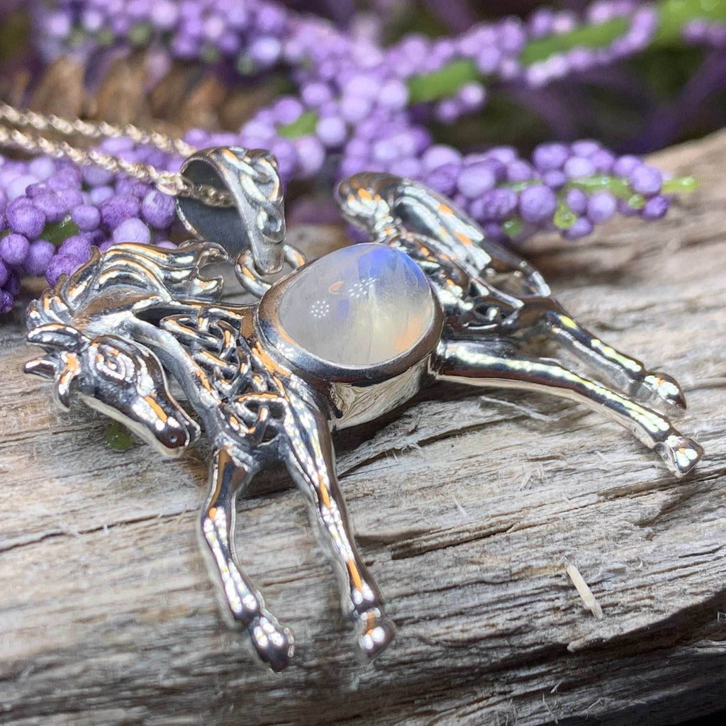 Finbar Horse Necklace - 18 / Amethyst