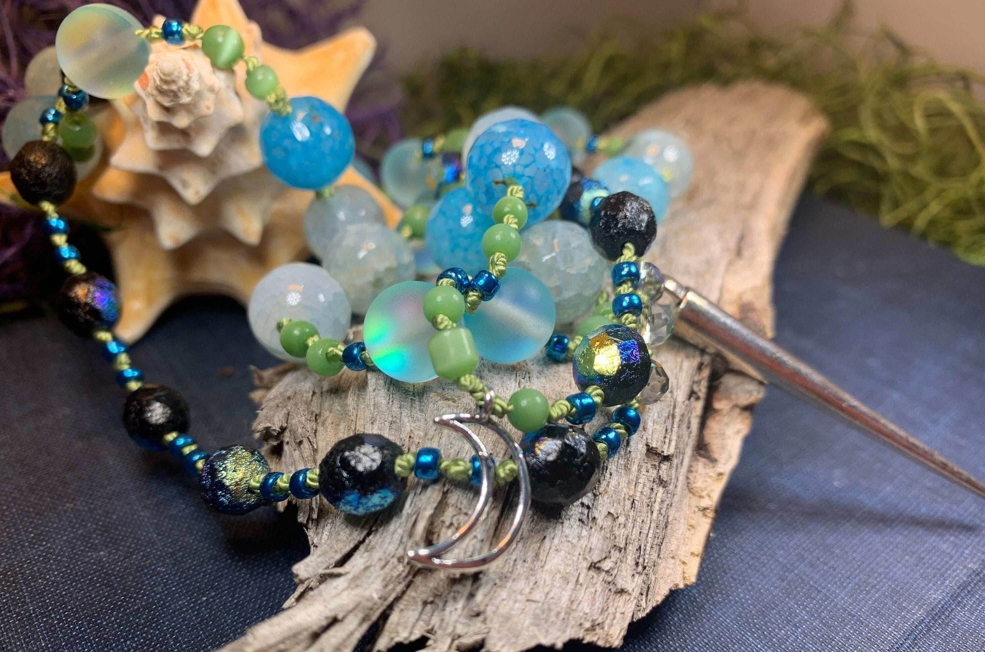 Seaside Moonglow Long Necklace - 