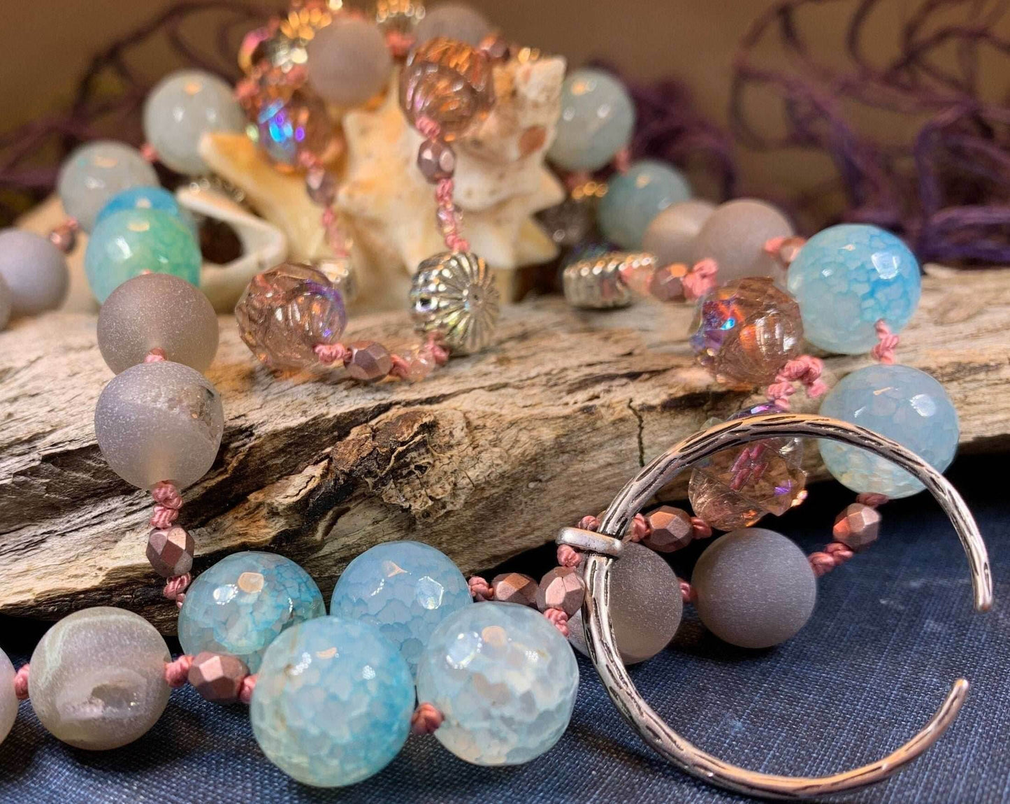 Starfire Moonflower Long Necklace - 