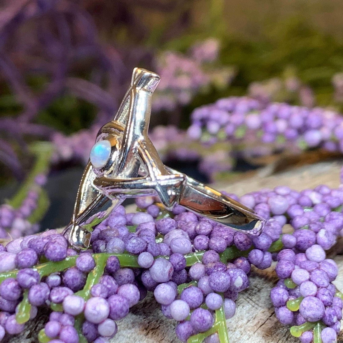 Moonstone Saint Brigid's Cross Ring - 5