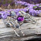 Finbar Horse Necklace - 18 / Amethyst